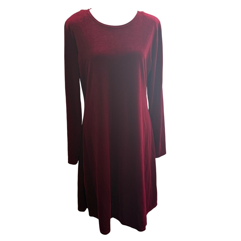 Vintage Social Circles Velvet Vampire Midi Dress 10 Red Whimsigoth Witchy